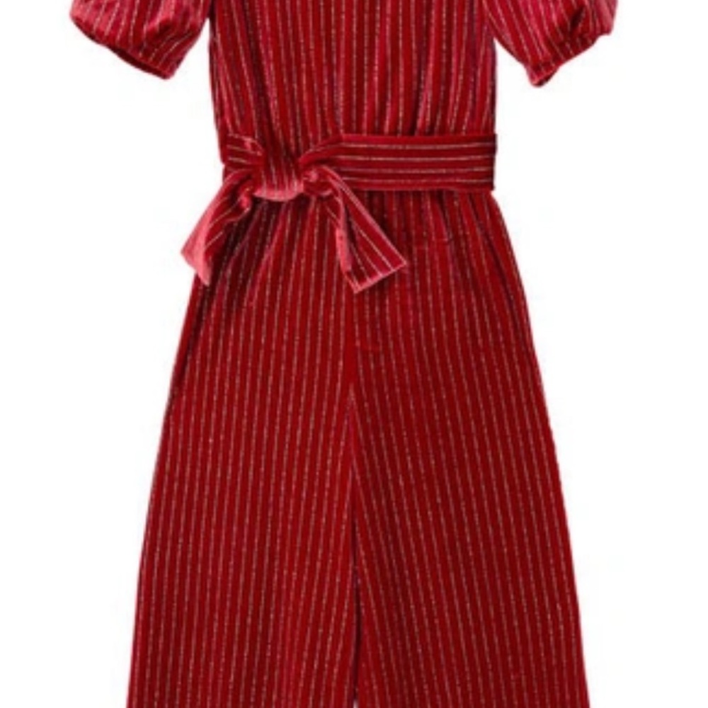 Habitual Red Striped Kids Dress